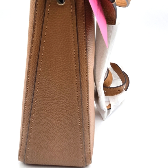 #37 NWT - Kate Spade New York Hudson Pebbled Leather Large Hobo Bag Bungalow - Picture 10 of 12